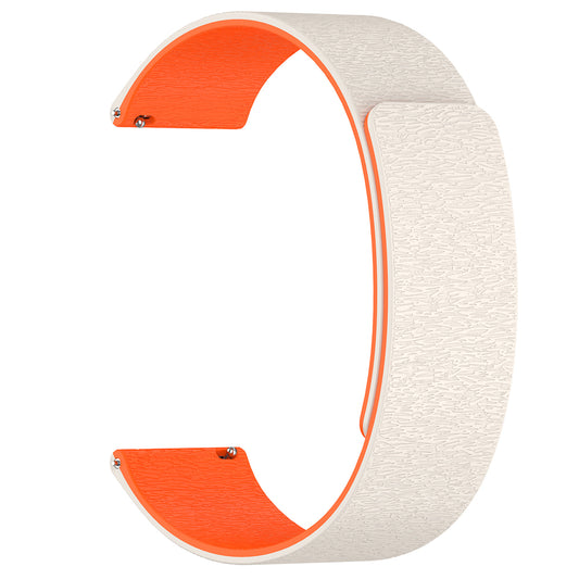 Techsuit W074 Strap for Samsung Galaxy Watch Series, 22mm, Beige Orange