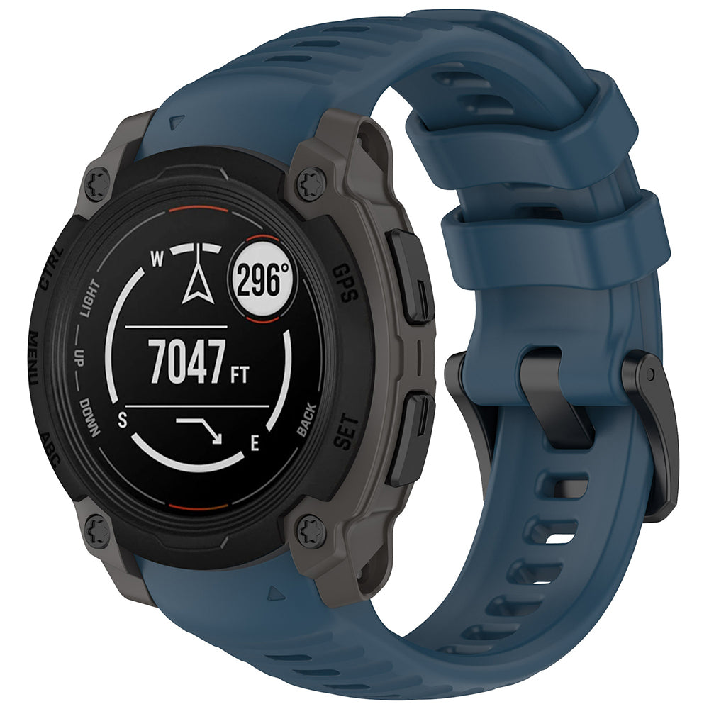 Techsuit W076 Strap for Garmin Instinct E 45mm, Navy Blue