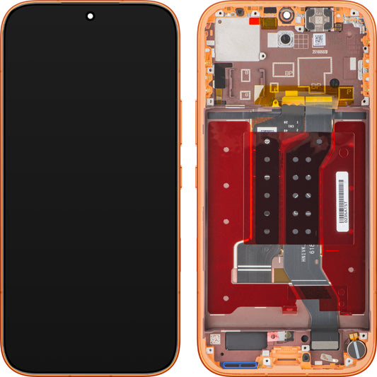 Honor 600 Touchscreen Display with Frame, Orange, Service Pack 0235ATST