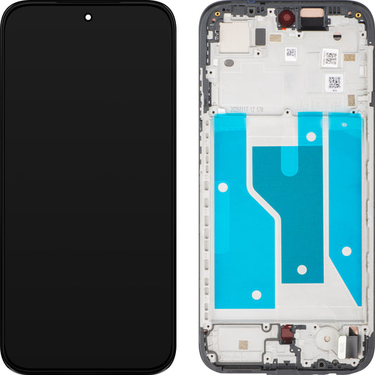 Motorola Moto G77 / G67 Display with Touchscreen, with Frame, Black (Pantone Black Olive), Service Pack 5D68C32013