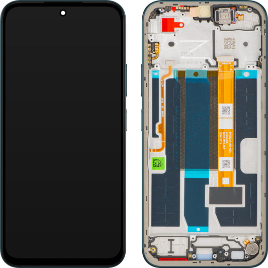 Oppo A6 Display with Touchscreen, with Frame, Blue (Sapphire Blue), Service Pack 621029000758