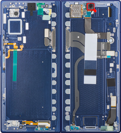 Samsung Galaxy Z Fold7 F966 Touchscreen Display, with Frame, Sub Inner, Blue (Blue Shadow), Service Pack GH82-37548B