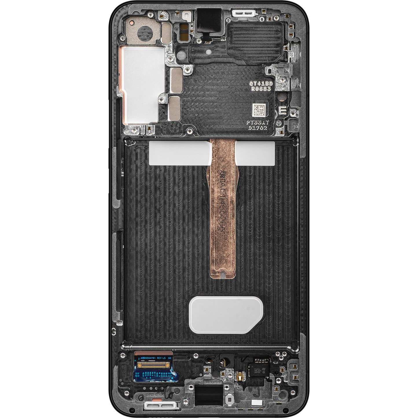 Touchscreen Display Samsung Galaxy S22+ 5G S906, with Frame, Grey, Service Pack GH82-27500E