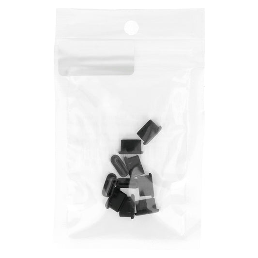 OEM Phone Port Dust Plug, USB-C, Set of 10, Black