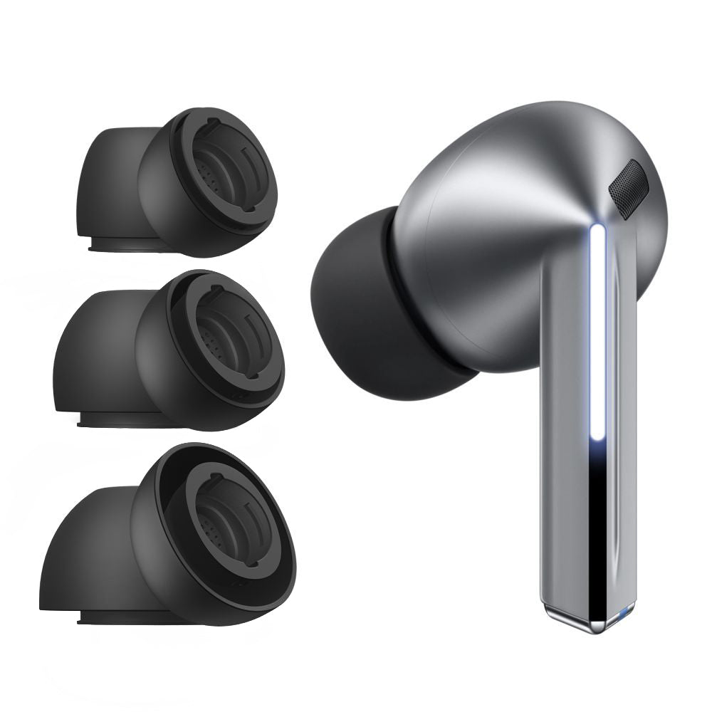 Tech-Protect Ear Tips for Samsung Galaxy Buds3 FE / Buds3 Pro / Buds3, Size S / M / L, Black