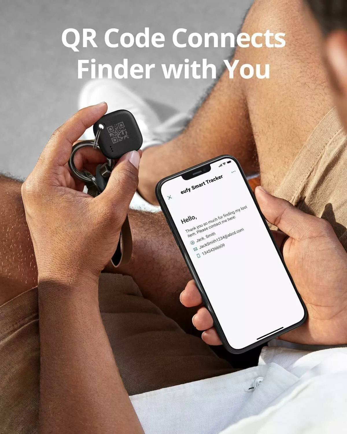 Eufy Security SmartTrack Link for iOS Series, Set of 4 pieces, Black E87B0012