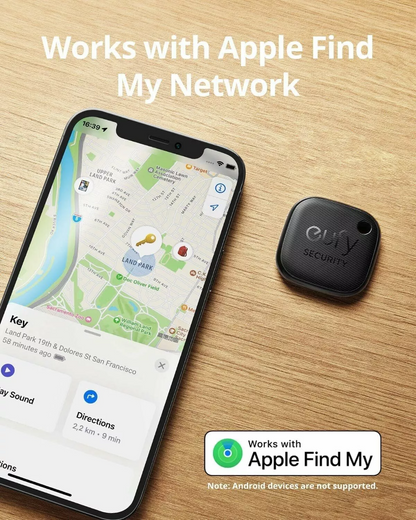 Eufy Security SmartTrack Link for iOS Series, Set of 4 pieces, Black E87B0012