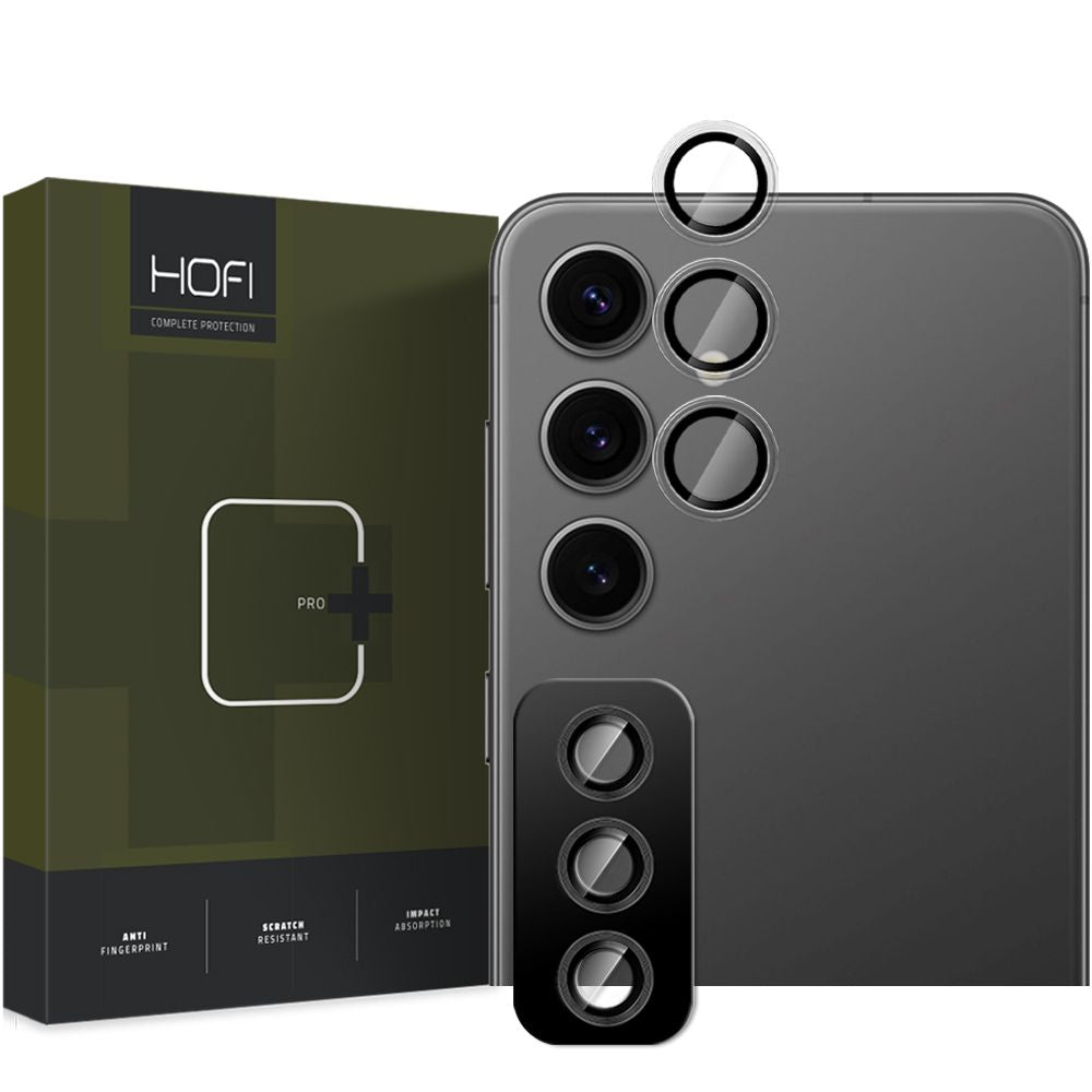Rear Camera Protective Film HOFI CamRing PRO+ for Samsung Galaxy S25+ S936, Tempered Glass, Black