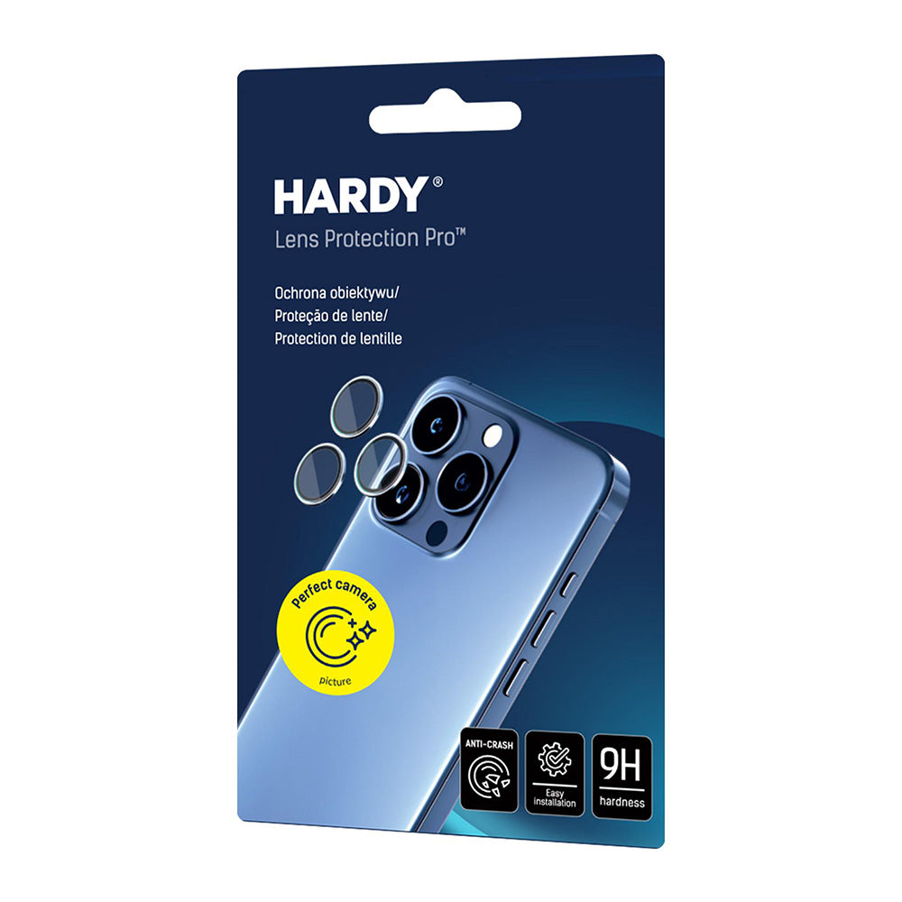 3MK Hardy Protection Pro Rear Camera Protector for Apple iPhone 17 Pro Max / 17 Pro, Tempered Glass, Blue
