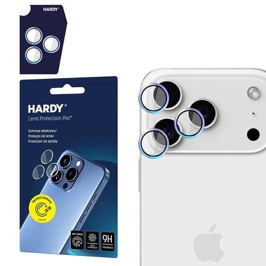 Back Camera Protective Film 3MK Hardy Protection Pro for Apple iPhone 17 Pro Max / 17 Pro, Tempered Glass, Multicolor