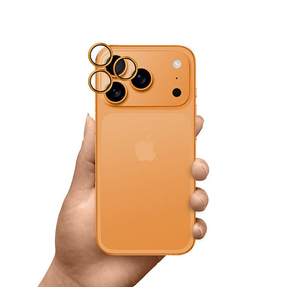 3MK Hardy Protection Pro Rear Camera Protective Film for Apple iPhone 17 Pro Max / 17 Pro, Tempered Glass, Orange