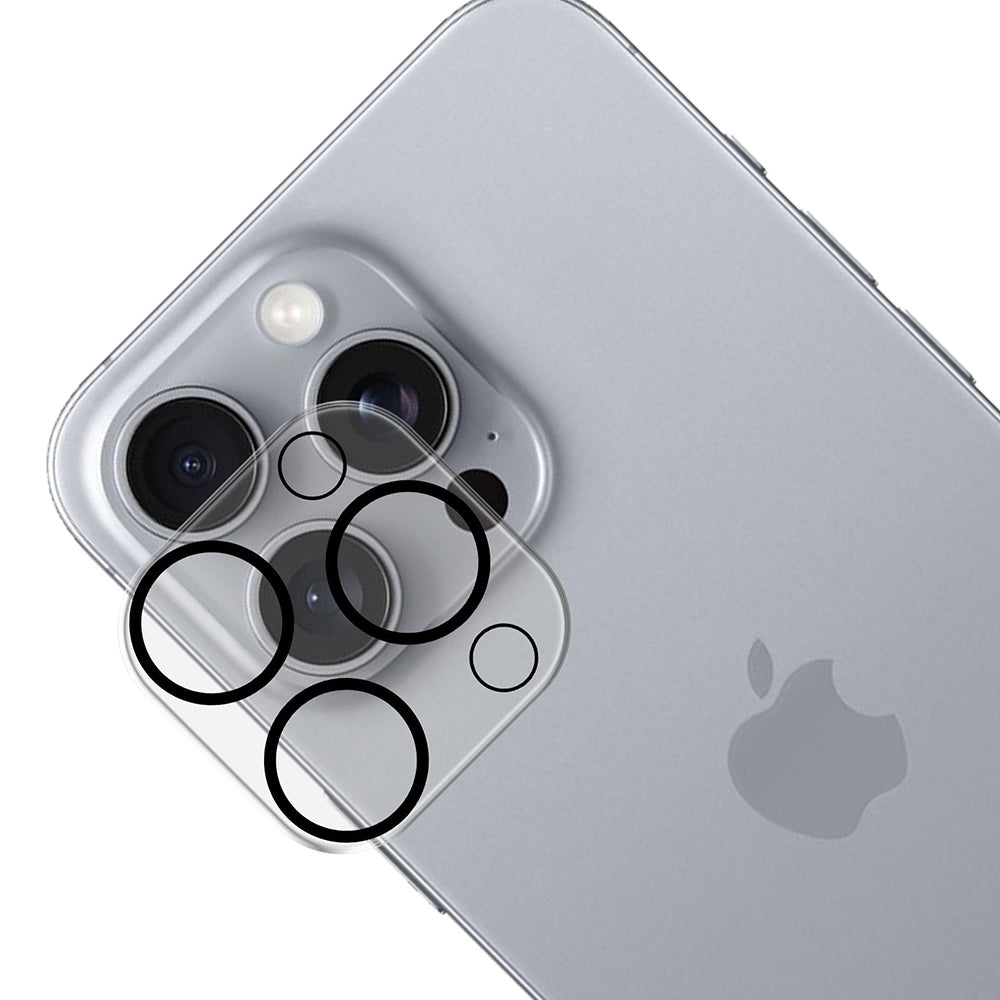 3MK Pro Full Cover Rear Camera Protection Film for Apple iPhone 16 Pro Max / 16 Pro, Tempered Glass, Black