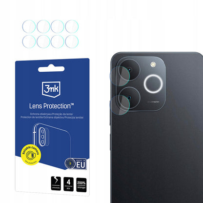 Back Camera Protection Film 3MK Protection for Realme Note 70T, Tempered Glass, Set of 4 pieces, Transparent