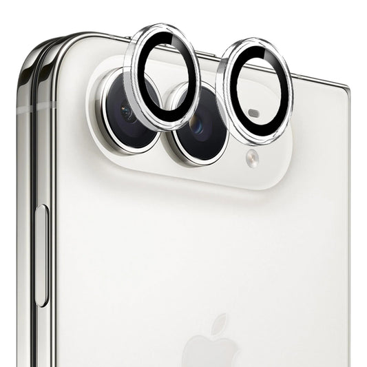 Blueo Metal Frame Rear Camera Protector for Apple iPhone Duo, Tempered Glass, Transparent