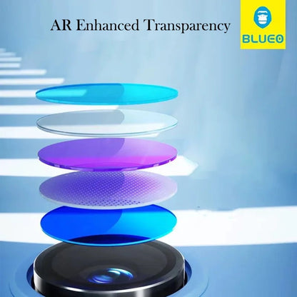 Blueo Rear Camera Protection Film for Samsung Galaxy S26 Ultra S948, Tempered Glass, Black