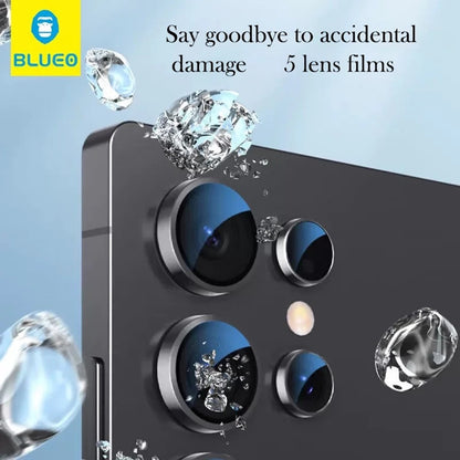 Blueo Rear Camera Protective Film for Samsung Galaxy Z Fold8 Ultra F971 / Z Fold7 F966, Tempered Glass, Silver