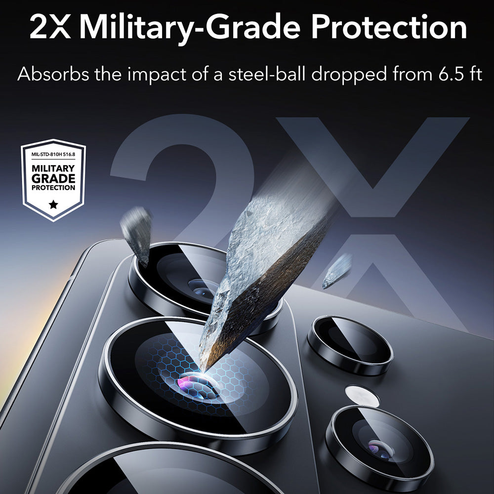 ESR Armorite Rear Camera Protection Film for Samsung Galaxy S26 Ultra, Tempered Glass, Black