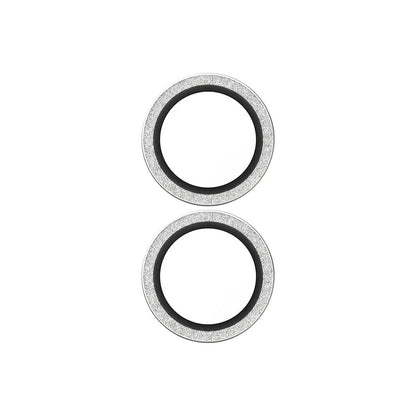 PanzerGlass Hoops Glitter Rear Camera Protector for Apple iPhone 17 / 16 Plus / 16, Tempered Glass, Silver