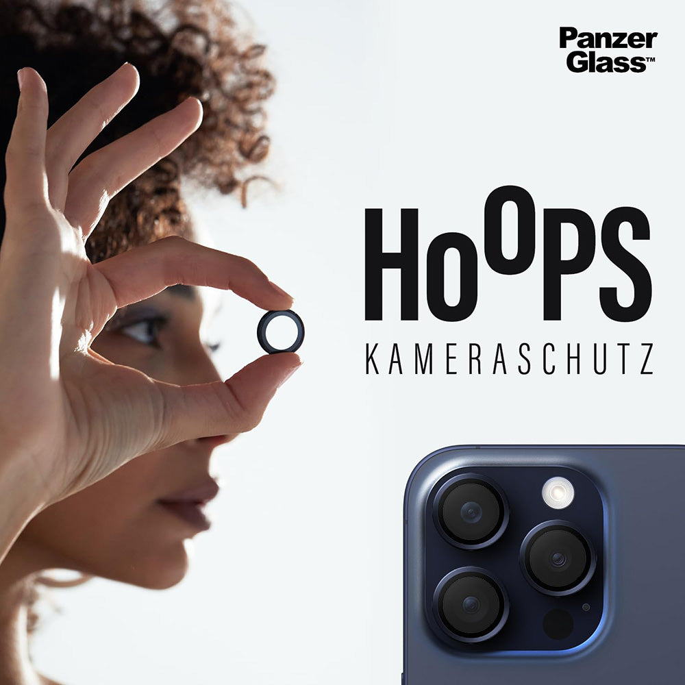 PanzerGlass Hoops Rear Camera Protection Film for Samsung Galaxy S25+ S936, Tempered Glass, Transparent