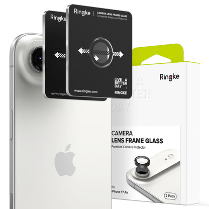 Ringke Rear Camera Protection Film for Apple iPhone 17 Air, Tempered Glass, Black