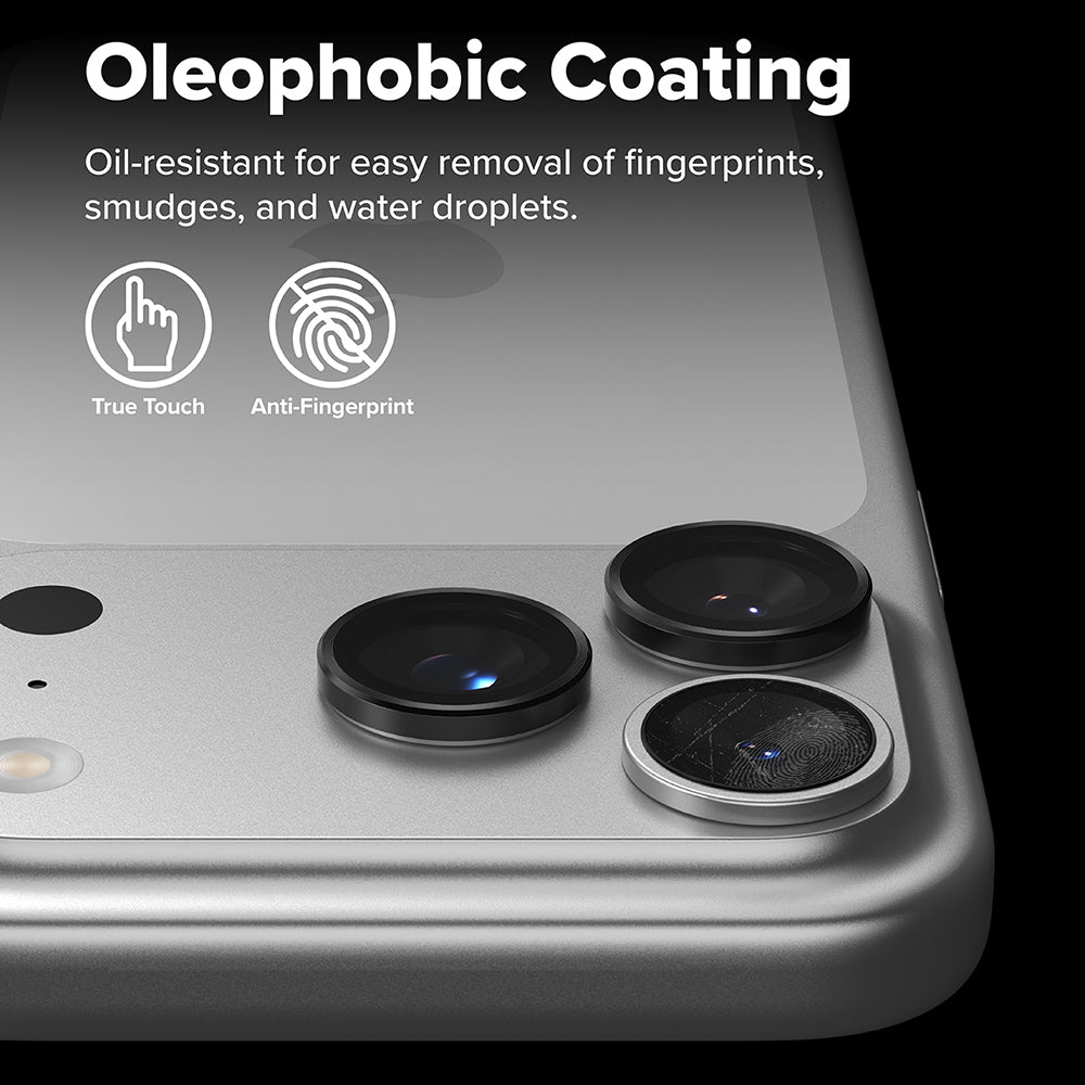Ringke Rear Camera Protection Film for Apple iPhone 17 Pro Max / 17 Pro, Tempered Glass, Black