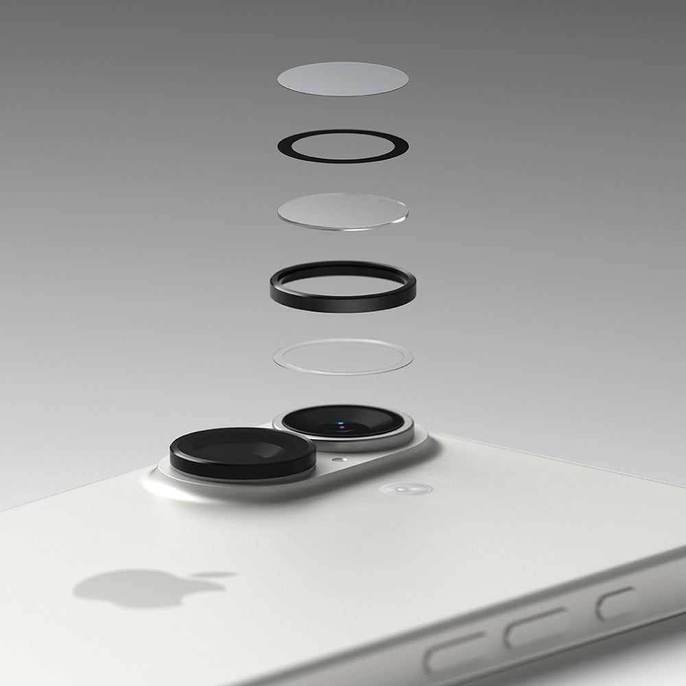 Ringke Rear Camera Protection Film for Apple iPhone 17, Tempered Glass, Black