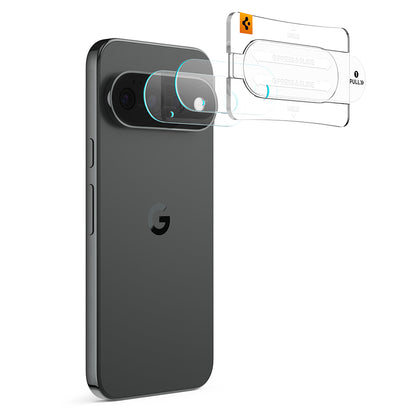 Spigen GlastR EZ FIT Optik Pro Rear Camera Protective Film for Google Pixel 11 Pro XL, Tempered Glass, Set of 2 pieces, Black AGL11489