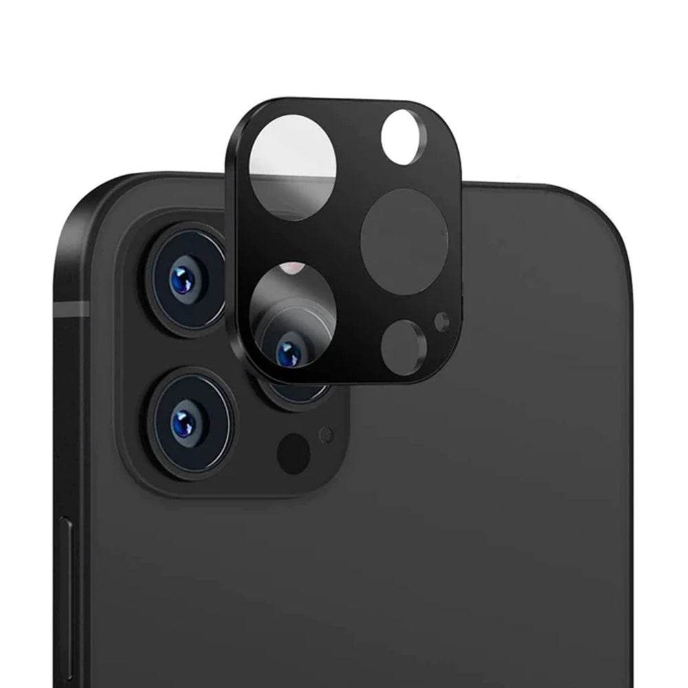 Techsuit Rear Camera Protective Film for Apple iPhone 11 Pro / 11 Pro Max, Tempered Glass, Black