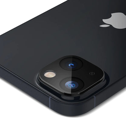 Techsuit Rear Camera Protective Film for Apple iPhone 14 Plus / 14, Tempered Glass, Black