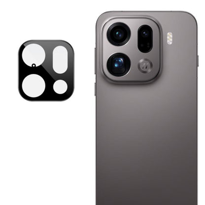 Techsuit Rear Camera Protection Film for Oppo Find X9 Pro, Tempered Glass, Black