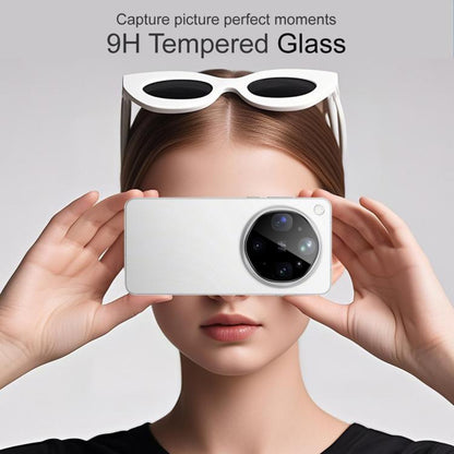Techsuit Rear Camera Protective Film for Oppo Find X9 Ultra, Tempered Glass, Black