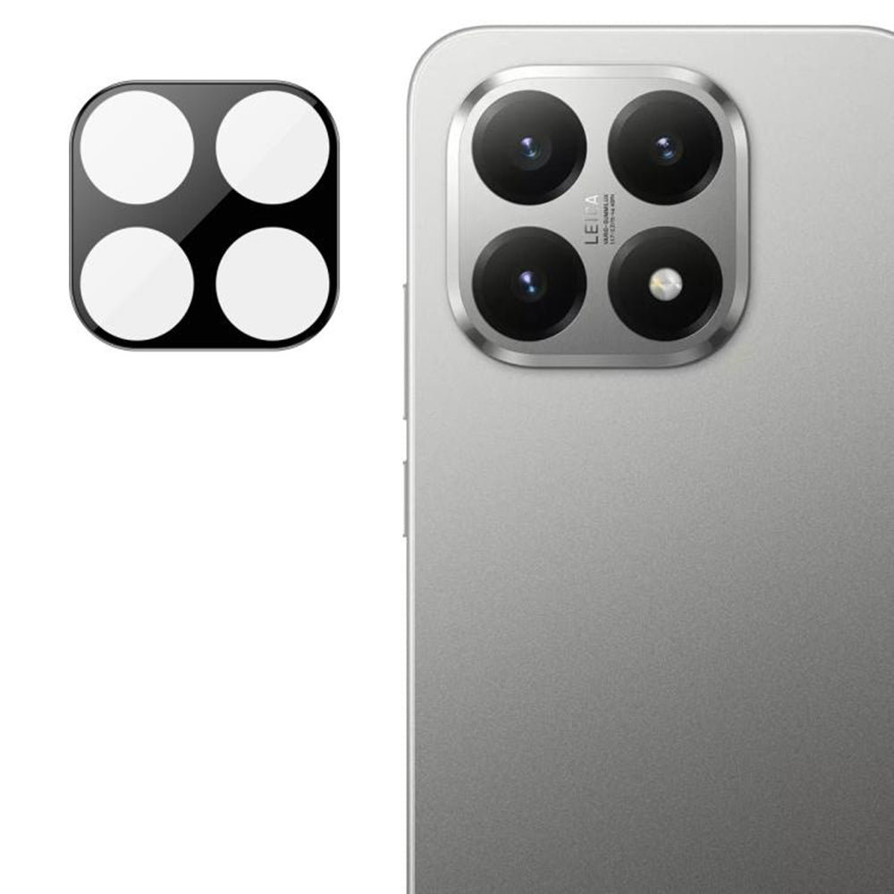 Techsuit Rear Camera Protective Film for Xiaomi 15T, Tempered Glass, Black