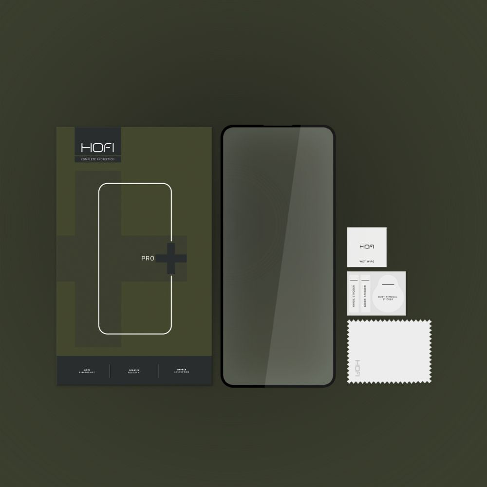 Protective Screen Cover HOFI PRO+ for Motorola Moto Moto G54 Power Edition / G14 / G54 / G73, Glass Shield, Full Glue, 2.5D, Black