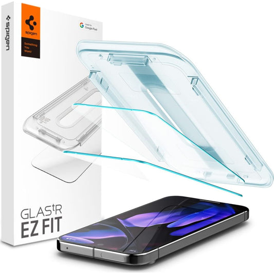 Spigen GlastR EZ FIT Screen Protector for Google Pixel 9 Pro XL, Tempered Glass, Full Glue, Set of 2 Pieces