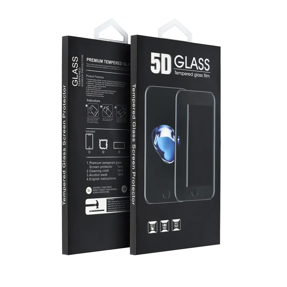OEM Screen Protector for Motorola Edge 50 Neo, Tempered Glass, Full Glue, 5D, Black