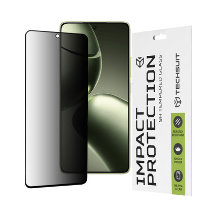 Techsuit Privacy Screen Protector for Xiaomi 14T Pro / 14T, Tempered Glass, Full Glue, 111D