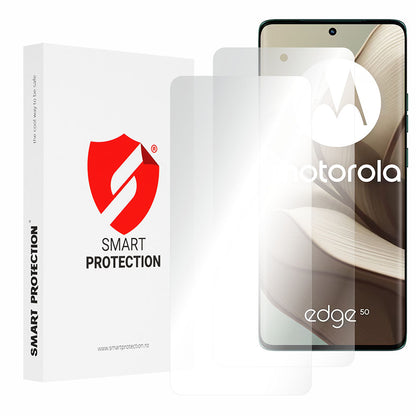 Smart Protection Premium Classic Screen Protector for Motorola Edge 50, Plastic, Set of 2 pieces