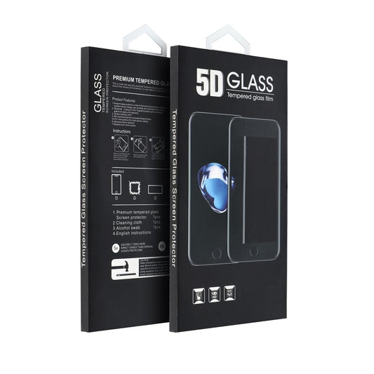 OEM Screen Protector Film for Xiaomi Redmi Note 14S, Tempered Glass, Full Glue, 5D, Black