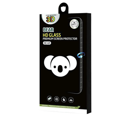 Bear HD Screen Protector Film for Samsung Galaxy S26 Ultra S948, Tempered Glass, Full Glue, Black