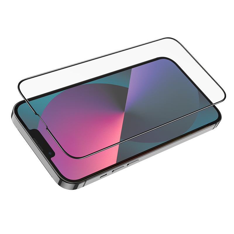 BF3 Borofone BF3 Screen Protector for Apple iPhone 13 Pro Max, Glass Shield, Full Glue, Black 