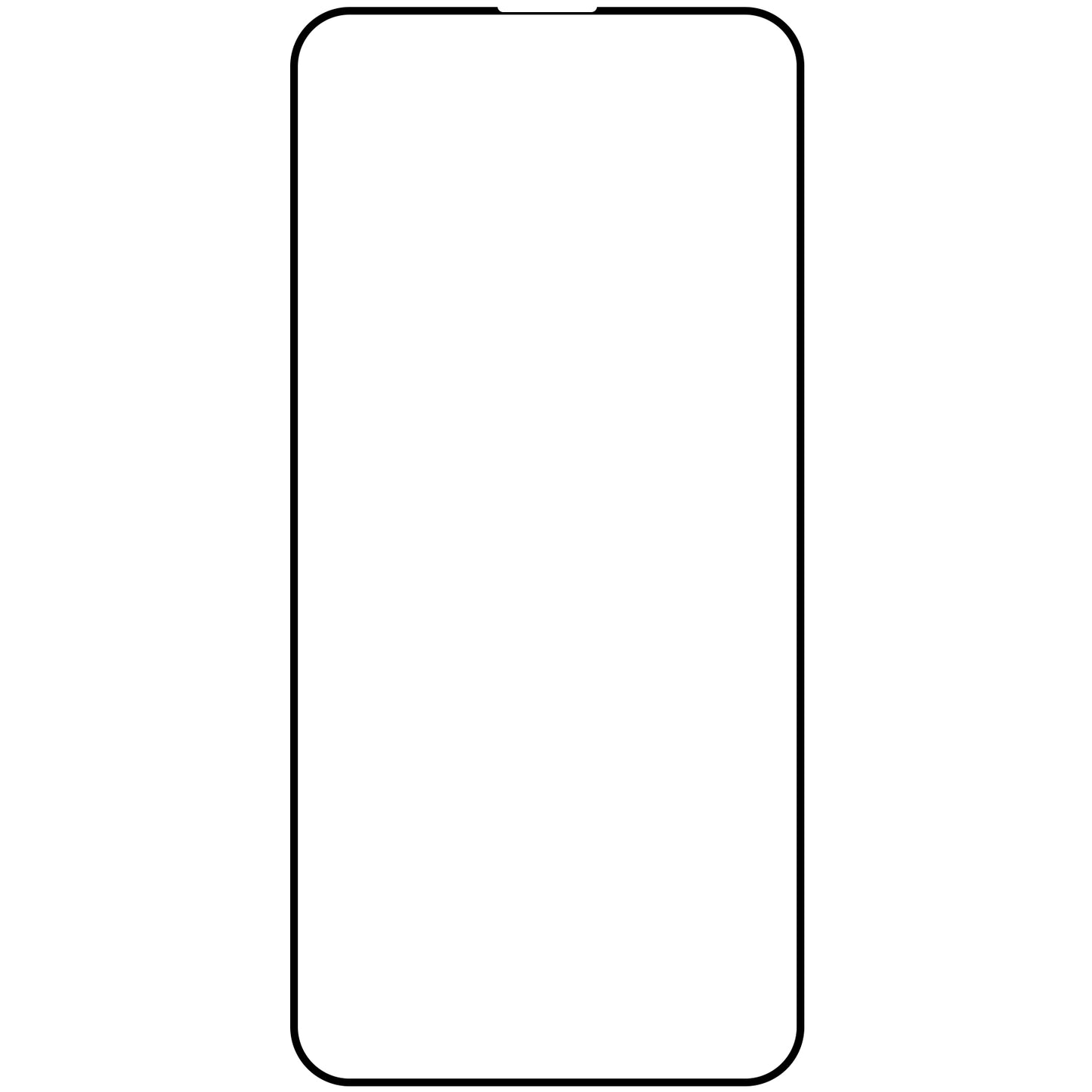 OEM Screen Protector for Apple iPhone 15 Pro, Tempered Glass, Full Glue, Set of 10 Pieces, 9D, Black