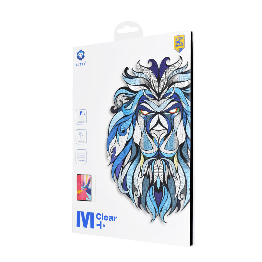 Clear Screen Protector Lito Classic for Apple iPad (2025) / (2022), Tempered Glass, Full Glue, 2.5D