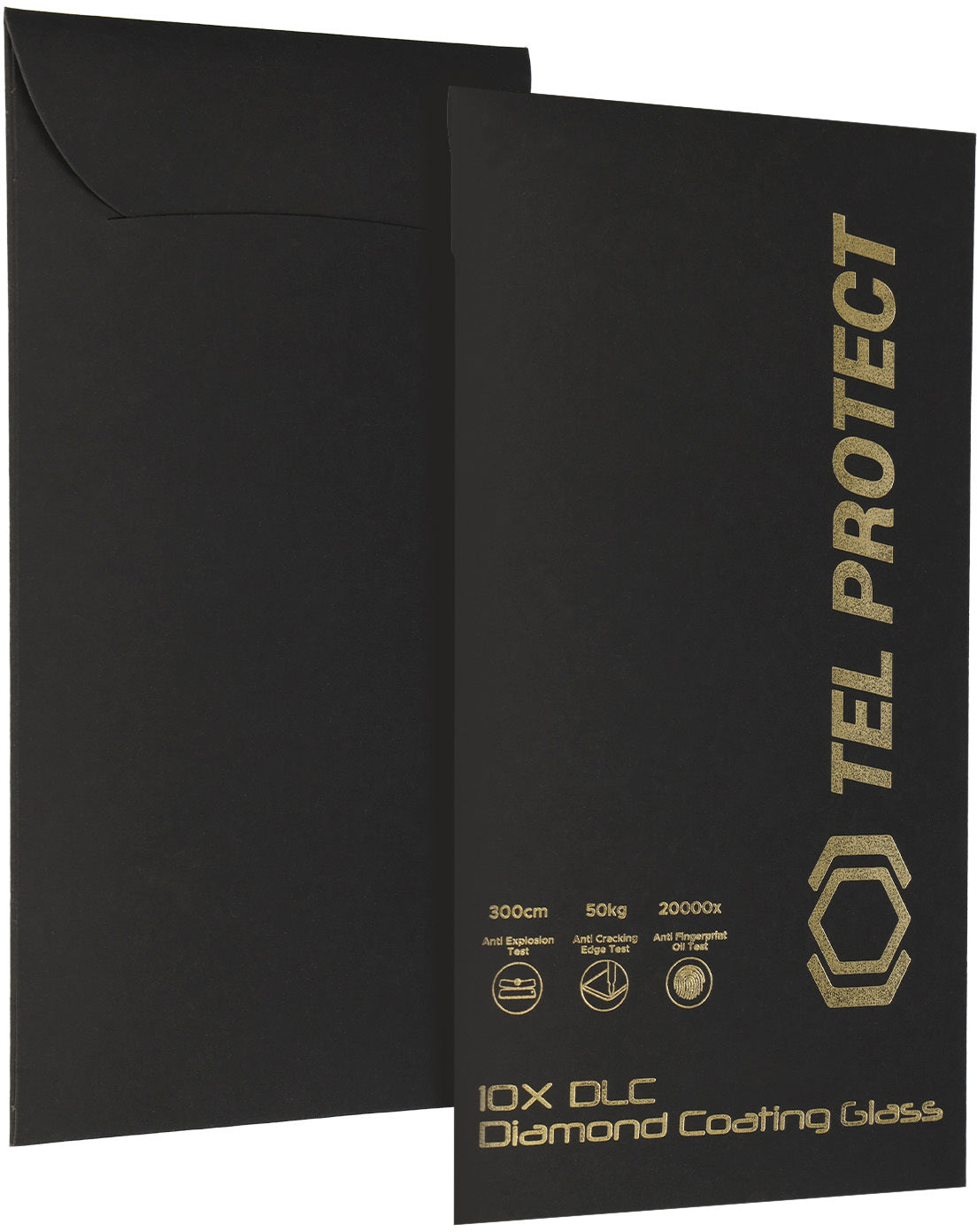 Tel Protect 10X HD DLC Diamond Coating Screen Protector for Apple iPhone 18 Pro / 17 Pro, Tempered Glass, Full Glue, Black