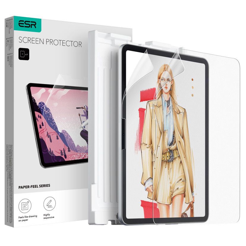 Matte Screen Protector ESR Paper Feel for Apple iPad Pro 11 (2025) / iPad Pro 11 (2024), Plastic, Set of 2 pieces