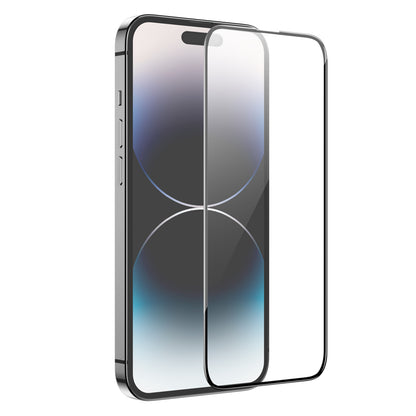 HOCO G16 Screen Protector for Apple iPhone 14 Pro Max, Tempered Glass, Full Glue, 5D, Black