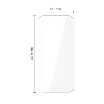 Tech-Protect Screen Protector for Apple iPhone 17 Pro Max / 16 Pro Max, Tempered Glass, Full Glue, Set of 10 Pieces