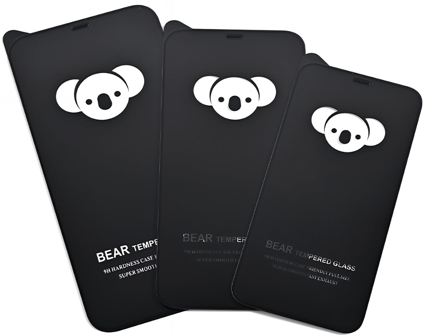 Bear HD Screen Protector Film for Apple iPhone 17, Tempered Glass, Full Glue, Black
