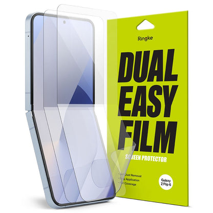 Ringke Dual Easy Interior Screen Protector for Samsung Galaxy Z Flip6 F741, Plastic, Set of 2 Pieces