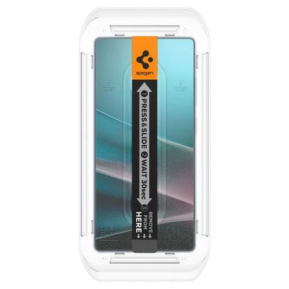 Spigen GlastR EZ FIT HD Privacy Screen Protector for Samsung Galaxy S25 Ultra S938, Tempered Glass, Full Glue, Set of 2 pieces AGL09335
