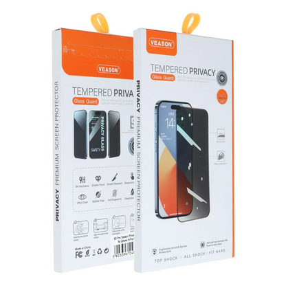 Veason Privacy Screen Protector for Apple iPhone 14 Pro Max, Tempered Glass, Full Glue, 6D